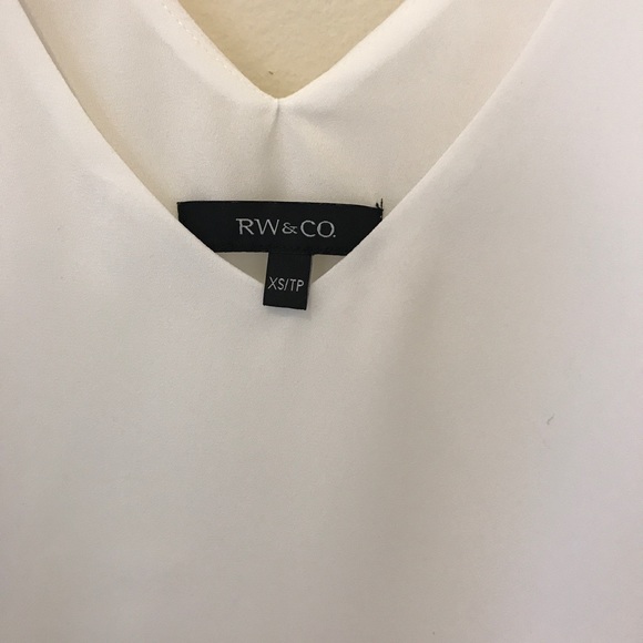 RW & CO. Solid Silky Crepe Wide Strap Cami Blouse - Picture 5 of 7